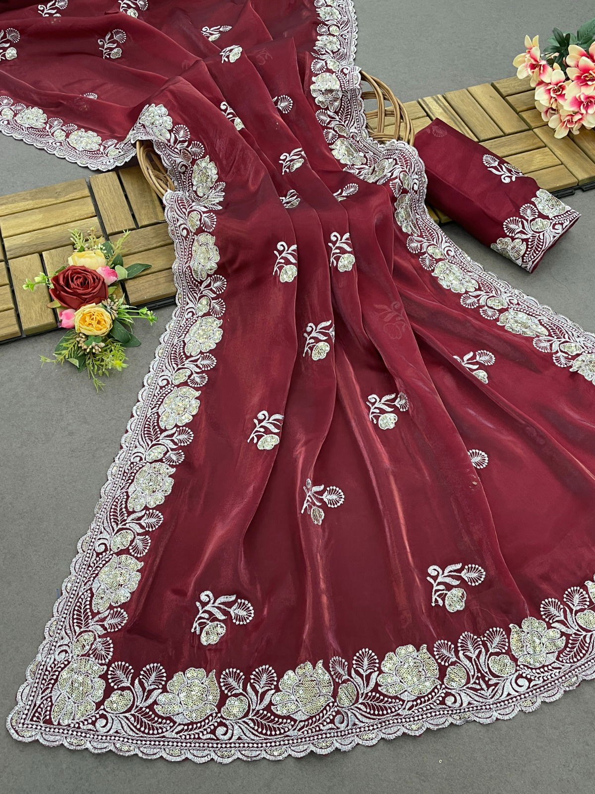 DDH 110 Zimmy Choo Silk Party Wear Sarees Wholesale Shop In Surat